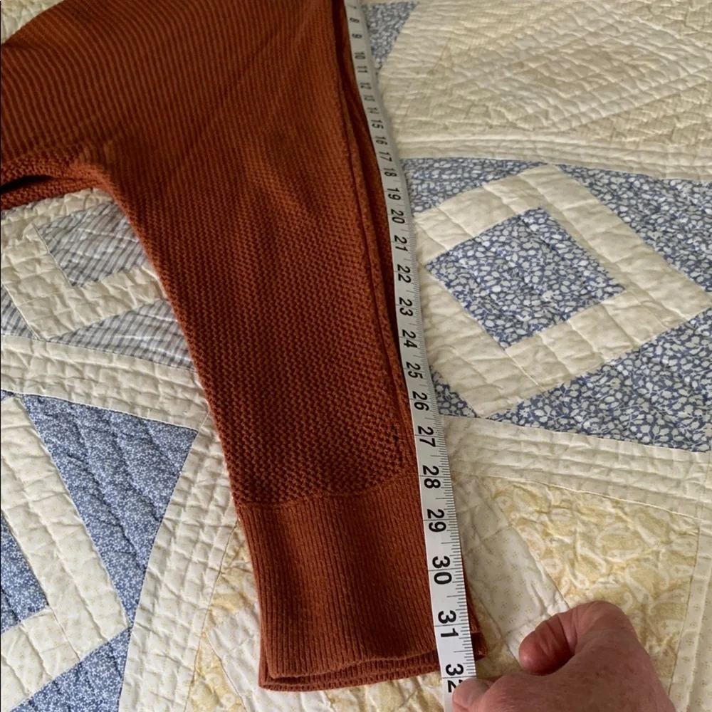 Prologue Rust/Brown Crewneck Sweater with Ribbed Texture - Picture 7 of 9